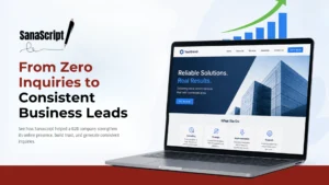 How We Helped a B2B Business Turn an Underperforming Website into a Consistent Source of Inquiries